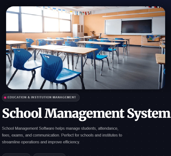 School and university management solution